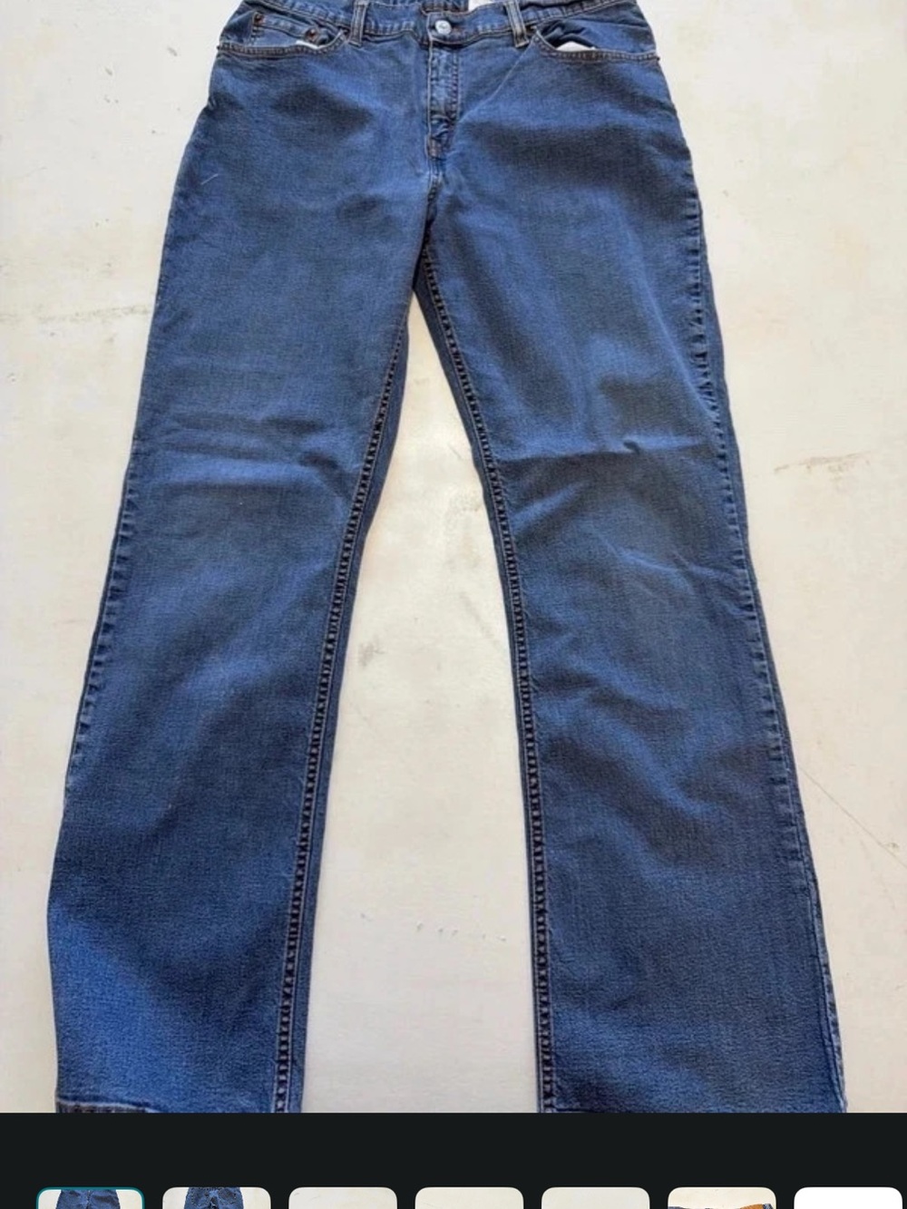 Levi's Straight-Leg Jeans in Blue Denim